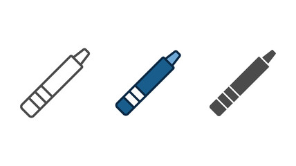 Crayon vector icon sign symbol