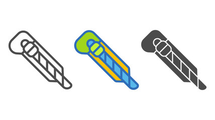 Cutter vector icon sign symbol