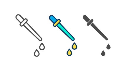 Dropper vector icon sign symbol