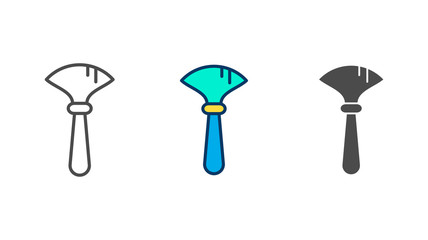 Dust brush vector icon sign symbol