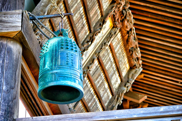 YOKOSUKA, KANAGAWA / Japan - May 1 : Temple bell of Ryuhonji Temple.