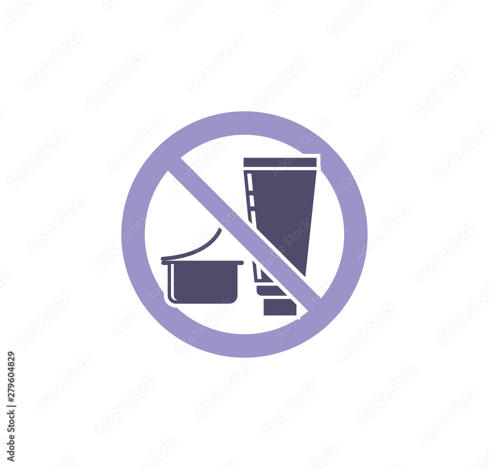 Poster plastic related icon on background for graphic and web design. simple illustration. internet concept
