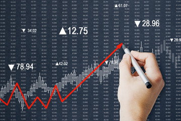 Increase and profit concept