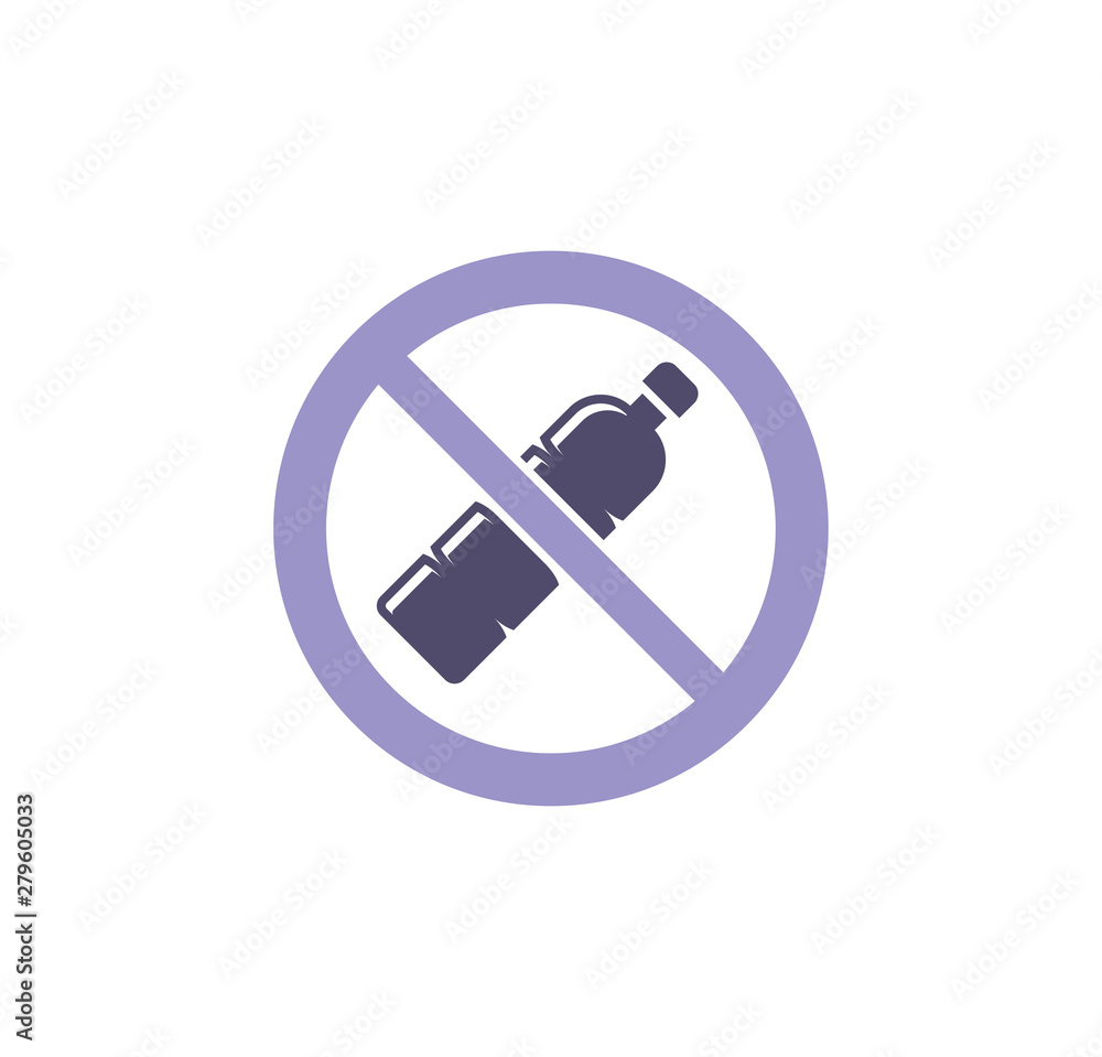 Poster plastic related icon on background for graphic and web design. simple illustration. internet concept