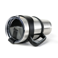 Aluminum mug isolated on white background