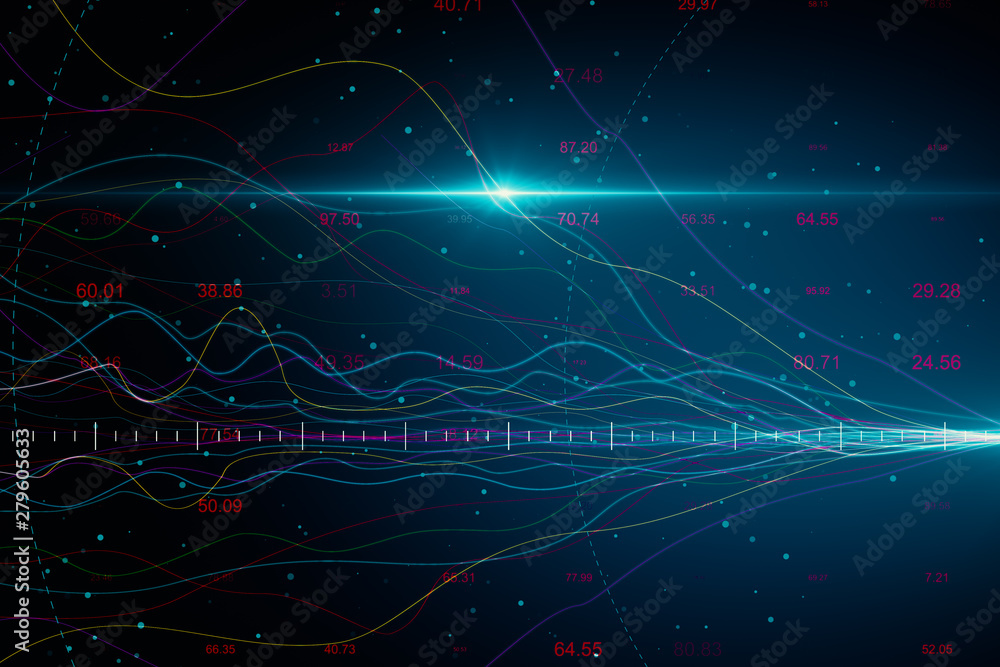 Poster big data and tech concept
