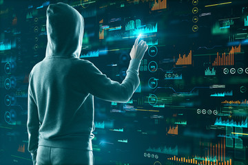 Hacking and hud concept