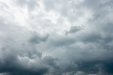 dark storm clouds with background,Dark clouds before a thunder-storm.