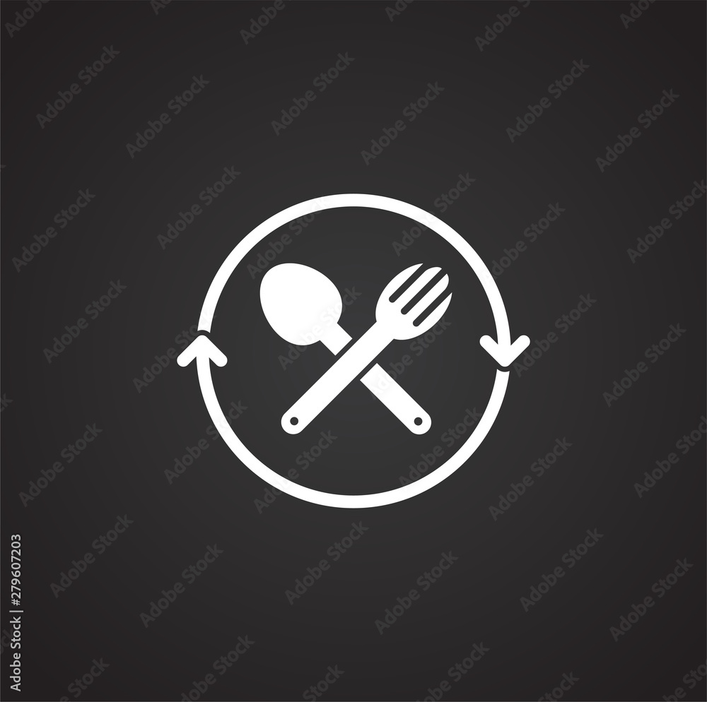 Poster plastic related icon on background for graphic and web design. simple illustration. internet concept