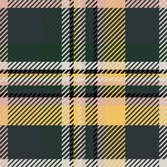 Plaid or tartan vector is background or texture in many color