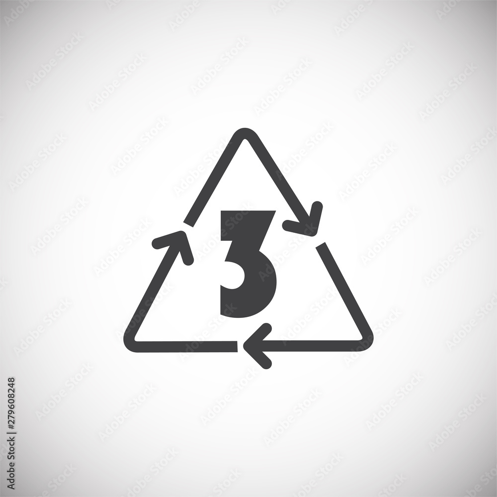 Poster plastic related icon on background for graphic and web design. simple illustration. internet concept