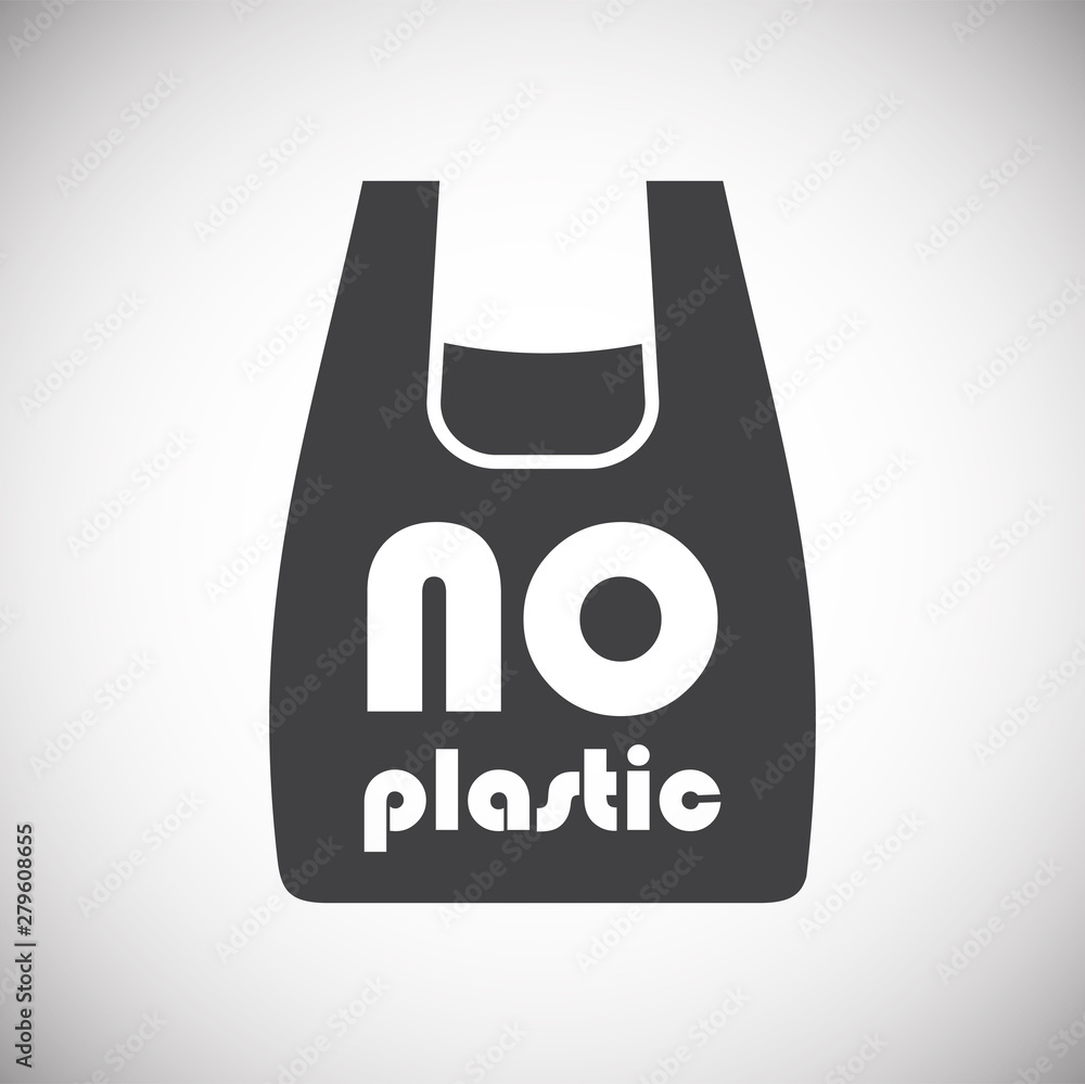 Poster plastic related icon on background for graphic and web design. simple illustration. internet concept