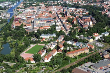Fototapeta na wymiar Greifswald, südlich der Altstadt 2014