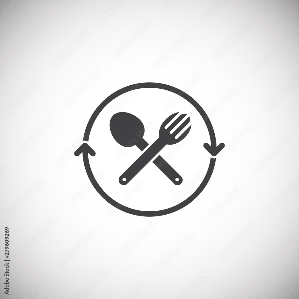 Poster plastic related icon on background for graphic and web design. simple illustration. internet concept