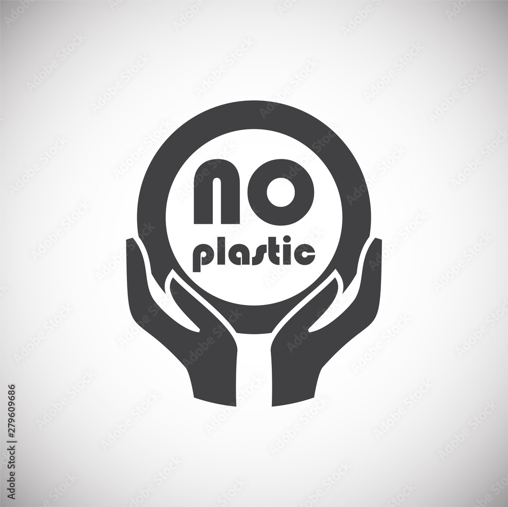 Poster plastic related icon on background for graphic and web design. simple illustration. internet concept