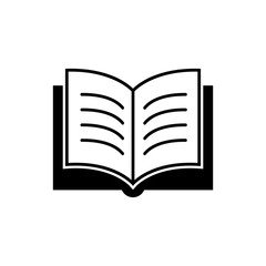 Book icon vector illustration on white background. Signs and symbol for websites, web design, mobile app