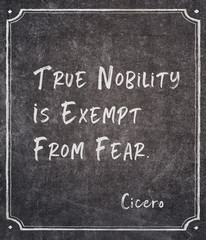 exempt from fear Cicero quote