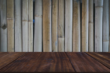 bamboo wood fence wall. natural background