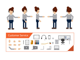 Obraz premium Customer service concept