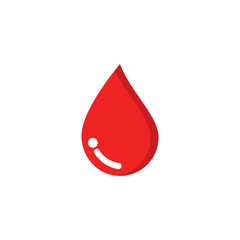 Obraz premium Blood logo vector icon illustration design 