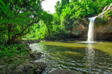 Waterfall in the National park.