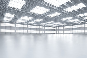 Interior empty factory