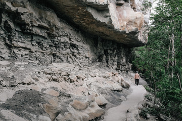 grand canyon rock formation. stacked stone landscape view