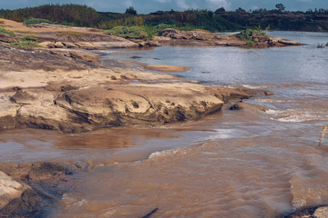 grand canyon stone rock formation. river landscape view