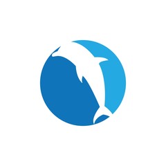 Dolphin logo icon vector template