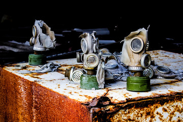 Chernobyl 2. One of the garages of the military unit