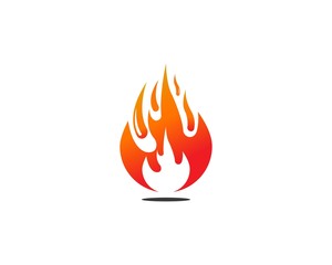 Fire logo vector template