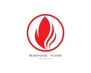 Fire logo vector template