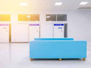 abstract hospital interior blur background