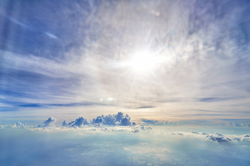 Obraz premium Nice sky God calls this is The world. 