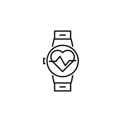 heart rate outline icon. Elements of diet and nutrition illustration icon. Signs and symbol collection icon for websites, web design, mobile app, UI, UX