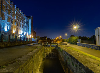 Dublin city  by night Ireland 