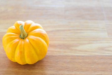 Yellow Pumpkin on Halloween