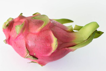 Dragon fruit on a white background.