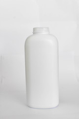 Plastic bottle on a white background