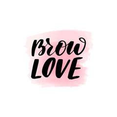 lettering brow love