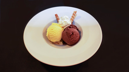 dessert, delicious ice cream