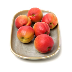 Fresh cut apricot fruits isolated on white background, with clipping path