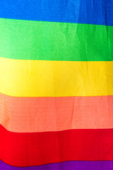 LGBT Rainbow Pride flag, colorful concept background