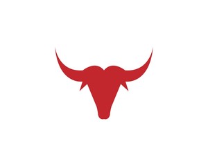 Red Bull Taurus Logo Template vector icon illustration