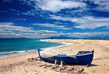 Poseidi beach, Kassandra peninsula, Halkidiki ("Chalkidiki"), Macedonia, Greece 