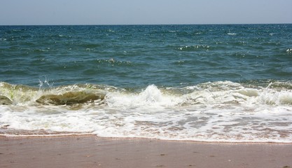 gold sand beach at Spain