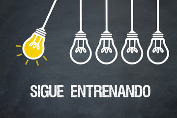 Fototapeta premium Sigue entrenando 