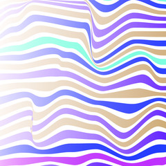 Fototapeta premium Flower abstract wavy line vector background