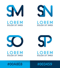 S alphabet logo concept for company or corporations industry, print various online and offline, promotion advertising and marketing. can be for landing page, template, web, mobile app, poster, website