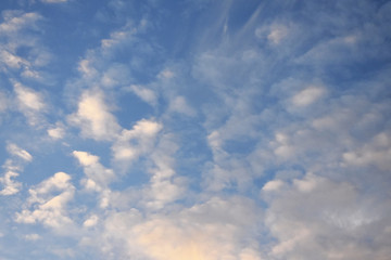 blue sky with clouds